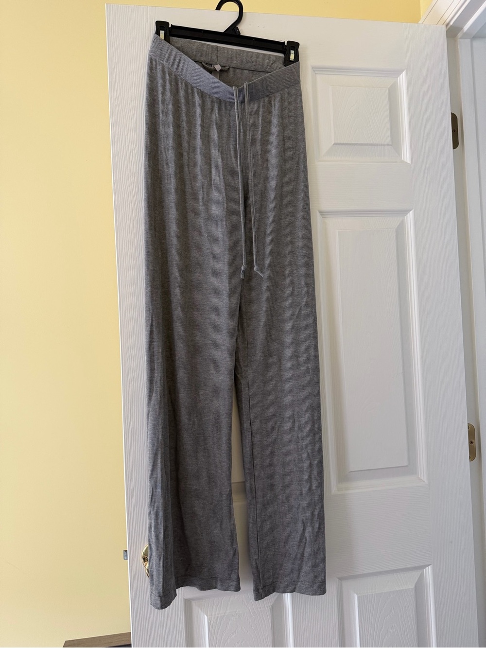 SKIMS Gray Wide-Leg Drawstring Lounge Pants